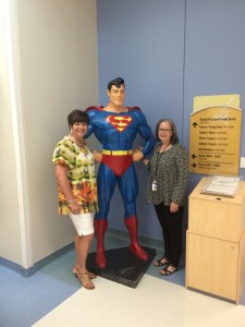 Primary Children's Hospital in Salt Lake City, UT has super heroes in their hallway to remind patients they are heroes!