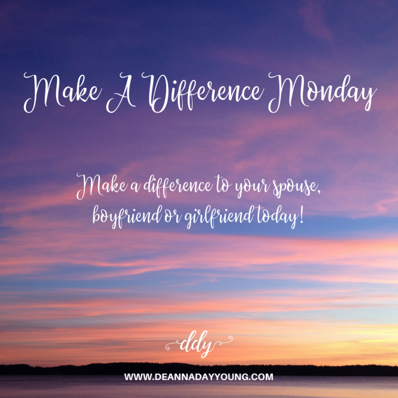 Make A Difference Monday…